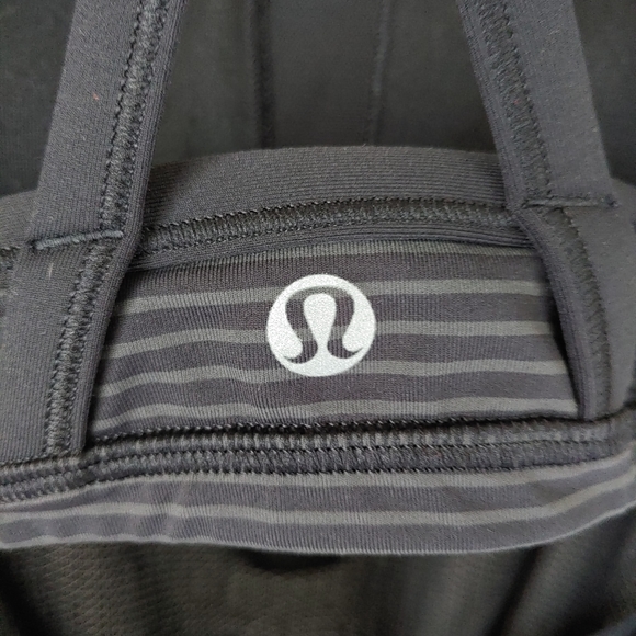 NWOT Lululemon C.Y.B Tank Black Hyper Stripe Size 4 - Picture 15 of 16